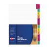 Avery Dividers Jan to Dec Mylar A4 Fluoro Multicoloured