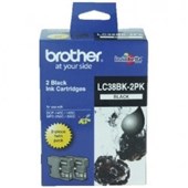 Brother LC38Bk Ink Cartridge Black Twin Pack