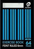 Olympic Exercise Book A4 64 pages Feint Ruled 8mm Sold as Each 20 in a Pack