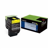 Lexm 78C6XYE Extra High Yield Toner Cartridge Yellow