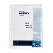 Avery Binder Wallet Plastic A4 Clear with Filling Strip