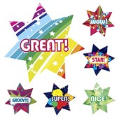 Avery Certificate Merit Dazzling Star Multicoloured 120 Pack