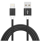 Astrotek 1m USB Lightning Date Synce Charger Black Cable each