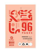 Olympic Eco Exercise Book A4 8mm 96 Page Sold as Each 10 in a Pack