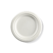 Biopak BioCane Plates Round 6inch White Pk125 4 per Carton