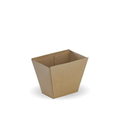 BioPak BioBoard Chip Box 90x45x70mm Mix Kraft Carton 500