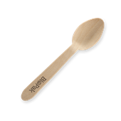 Biopak BioCutlery Wooden Teaspoon Coated 10cm Pk100