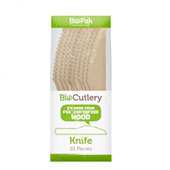 BioPak BioCutlery Knife 16cm Pk10 Sold as Each 20 in a Carton