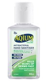 Aqium Hand Sanitiser Gel Aloe 60mL Clear