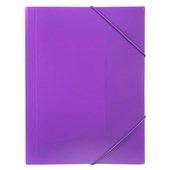 Marbig Document File Wallet A4 Elastic Closure Purple