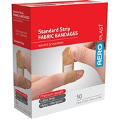 AeroPlast Premium Fabric Bandages Standard Strip 72 x 19cm Box 50