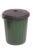 Sabco Plastic Garbage Bin Green 55L Each