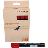Bibbulmun Permanent Marker Bullet 270 Red Each