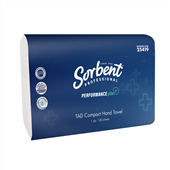Sorbent Professional Performance Plus TAD Compact Hand Towel 1 Ply 120 Sheets