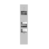 Dolphy 3in1 Washroom Recessed Panel Paper Dispenser  Hand Dryer  Waste Bin