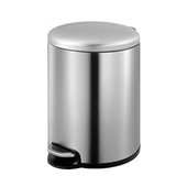 Dolphy 5L Stainless Steel Round Pedal Bin