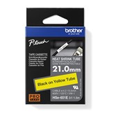 Brother HSe651E Labelling Tape Black on