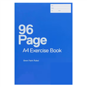 Aspire Premium Exercise Book A4 70gsm 8mm Ruled Margin 96 Page