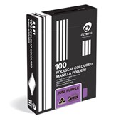 Olympic Manilla Folders Foolscap Purple 100 Box
