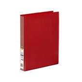 Marbig Clearview Insert Binder A4 3D Ring 25mm Red Sold as Each 20 in a Box