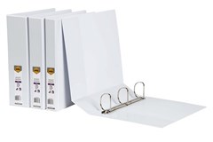 Insert Binder A4 3D Ring 50mm White Sold as Each 12 in a Box