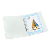 Marbig Insert Binder Portrait A3 3D Ring 32mm White Sold as Each 20 in a Pack