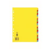Marbig Dividers 1 to 20 Tab Manilla A4 Brights