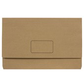 Marbig Slimpick Foolscap Document Wallet Enviro Kraft 10pk