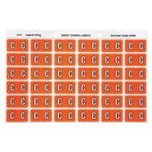 Avery Colour Coding Labels C Side Tab Orange 180 Pack