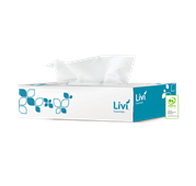 Livi 1301 Facial Tissues 2 Ply 100 Sheet Each Sold as Each 48 in a Carton