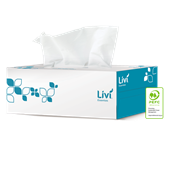 Livi 1302 Facial Tissues 2 Ply 200 Sheet Each Sold as Each 30 in a Carton