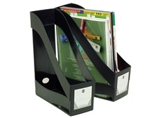Marbig Magazine Rack Stacking Black