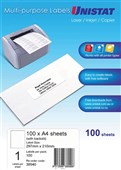 Unistat Multi Use 1UP Label 100 Box