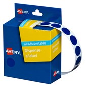 Avery Dispenser Dot Stickers 14mm Diameter Blue 1050 Pack Sold as Each 5 in a Box