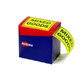 Avery Labels MIXED GOODS 996x75mm Fluoro Yellow 750 Pack