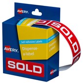 Avery Sold Dispenser Labels 250 Pack