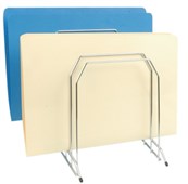 Marbig Step File Organiser Large Chrome Silver