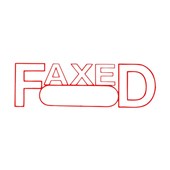 Xstamper Faxed SelfInking Stamp Date 13x42mm Red