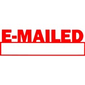 Xstamper EMailed With Date Stamp 13x42mm Red