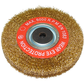 Abbott  Ashby wheel wire crimped 200 x 25mm 16mm bore