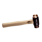 Thor 25MM Face Wood Handle 355G Copper and Rawhide Hammer