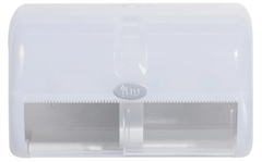 Livi 5502 Twin Toilet Roll Dispenser Side by Side Each