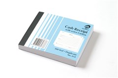 Olympic 614 Cash Receipt Duplicate Book Blue Sold as Each 10 in a Pack