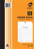 Olympic 740 Carbonless Order Book Duplicate Sold as Each 5 in a Pack