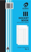Olympic no8 Duplicate Docket Book Blue Sold as Each 10 in a Pack
