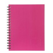 Spirax 512 Notebook Hard Cover A4 Pink Sold as Each 5 in a Pack
