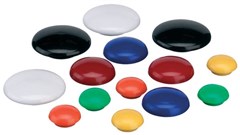 Quartet Magnetic Button 30mm Black 8 Pack