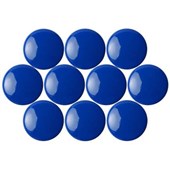 Quartet Magnetic Buttons 30mm Blue 8 Pack