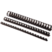 Fellowes Plastic Comb 6mm Black 100 Box