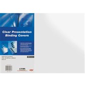 GBC Front Binding Cover 250 Micron A3 Clear 25 Pack